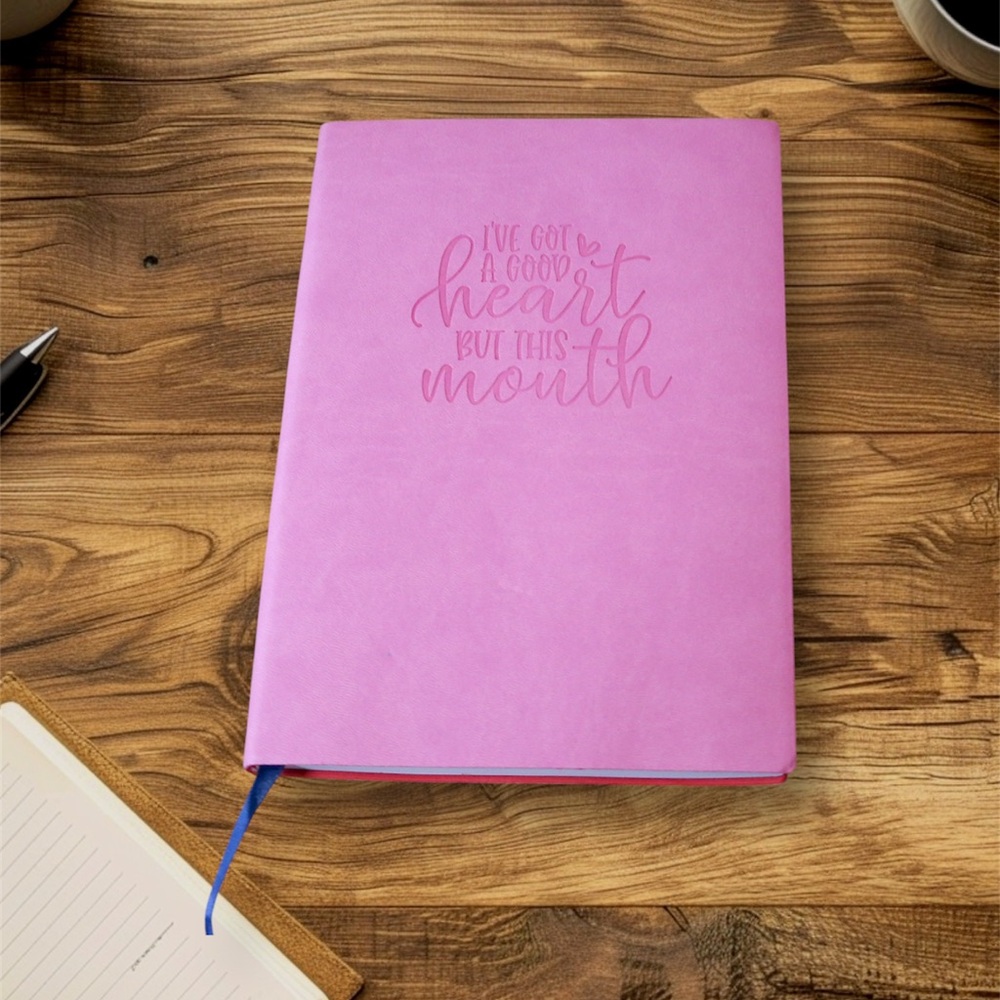 3/$25 Pink Inspirational Lined Journal Notebook “I’ve Got a Good Heart” 160 pg